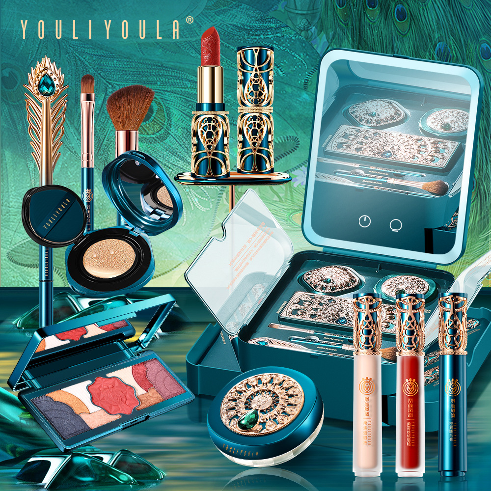 尤莉尤拉凰颜凤韵彩妆套装12件套美妆礼物中国风彩妆礼盒