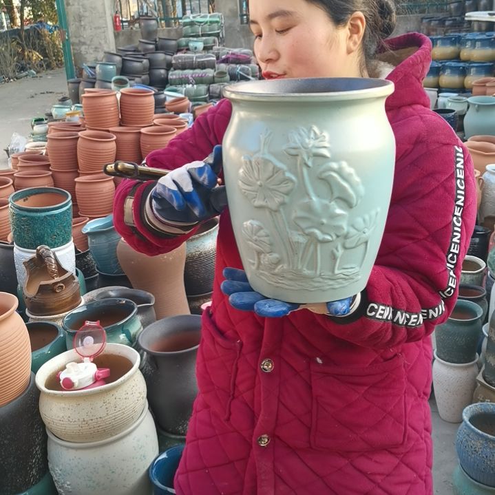 红陶口19高23瑕疵