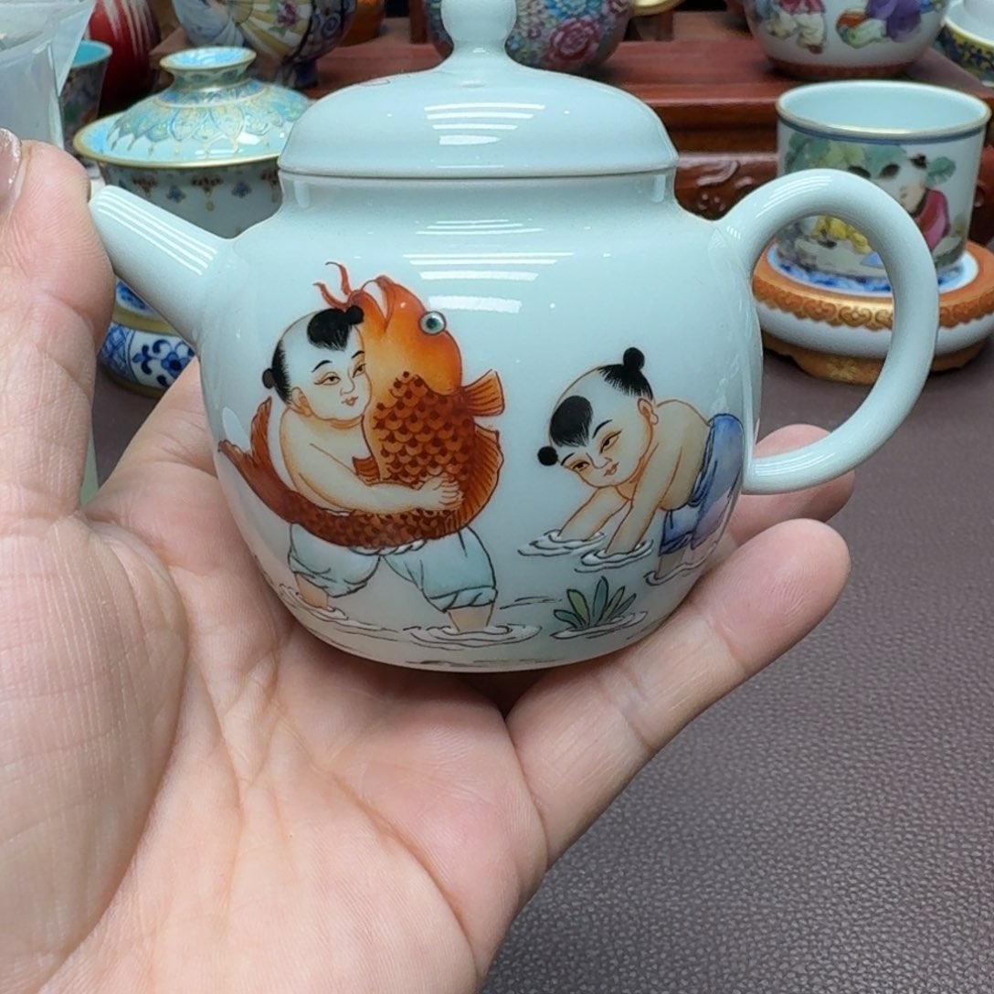 瓷片景德镇仿古手工制作精品展示