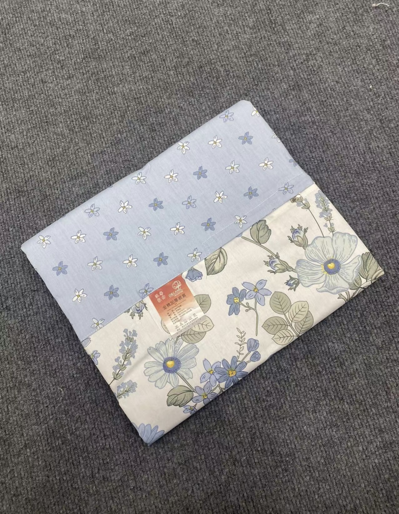 【花香蓝】全棉 斜纹棉被套 舒适透气