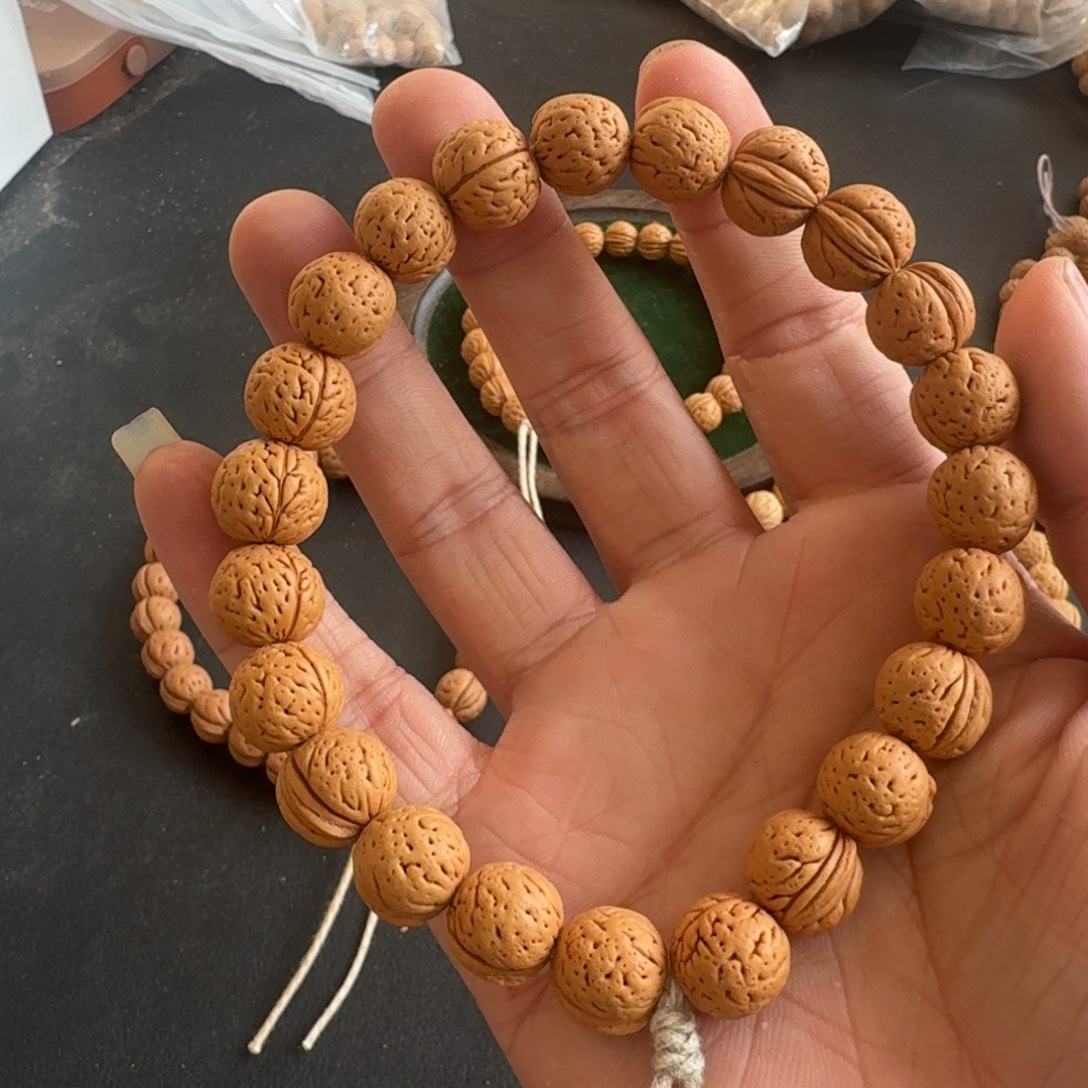 罗***库小桃核手串80手串