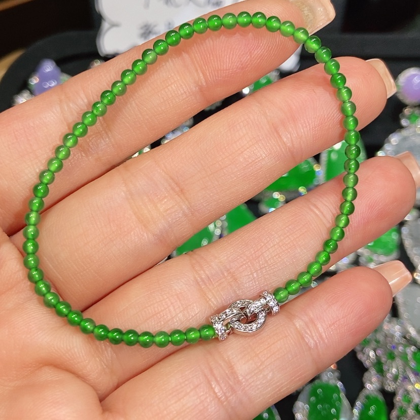 【闪购商品】翡翠手链未镶嵌天然翡翠