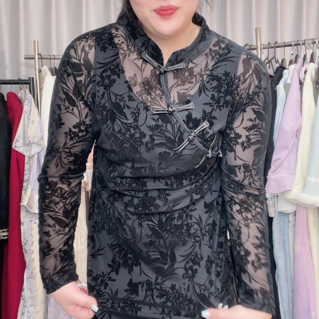 背心黑蕾丝哈哈哈哈2xl