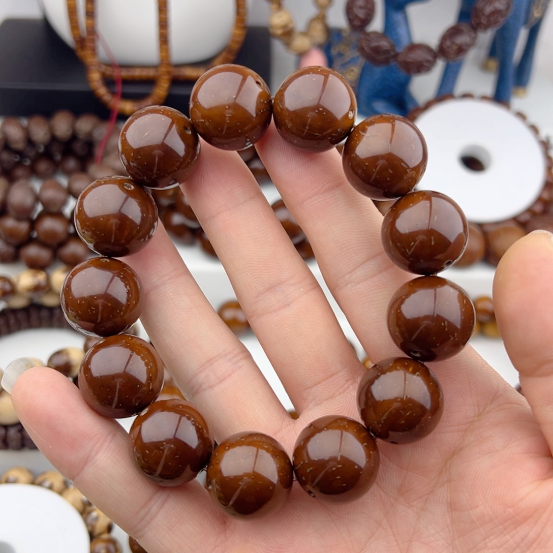 紫金鼠手串明*精品光珠19