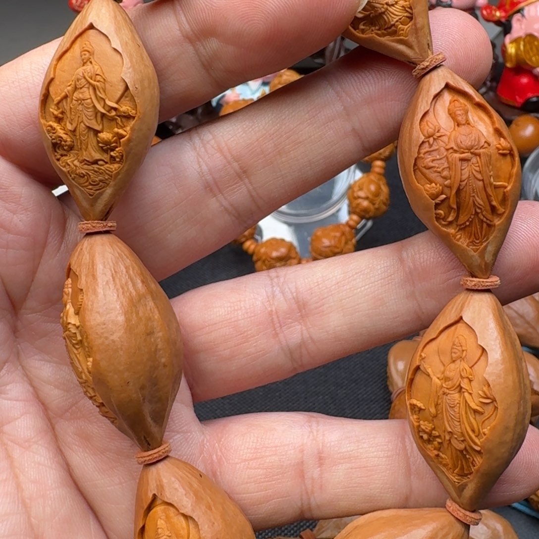 人***湖橄榄核手串/手链观音