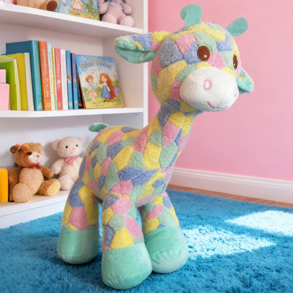 可爱梅花鹿抱枕公仔毛绒玩具少女心玩偶适合床上睡觉