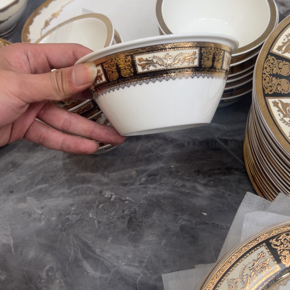 【闪购商品】瓷片小***?5.5寸折边碗六个一单福利价