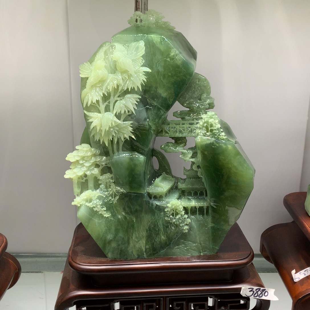 蛇纹石玉（覆膜）珠宝奇石未镶嵌