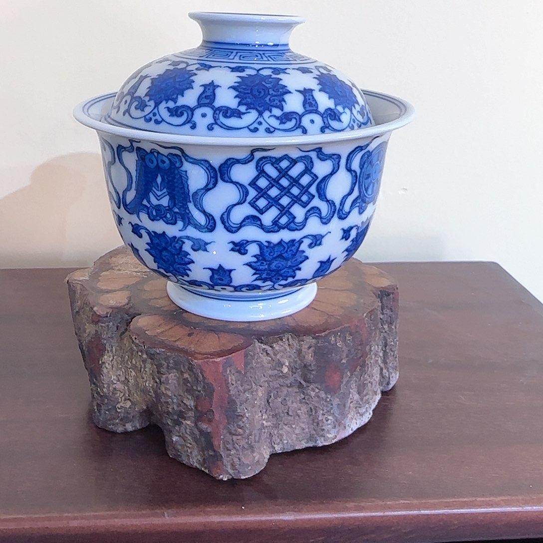 时***。摆件陶瓷宝相盖碗全品