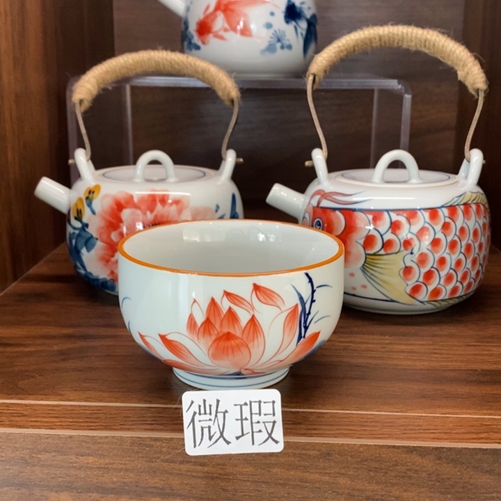釉下老陶泥手工绘制