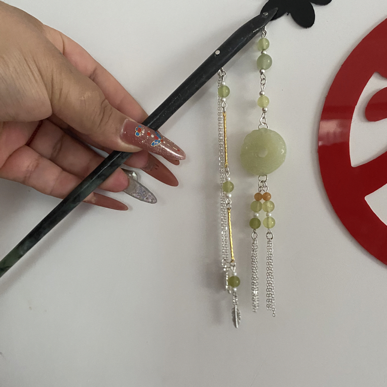 岫玉发簪，发现它的美，直播间选品