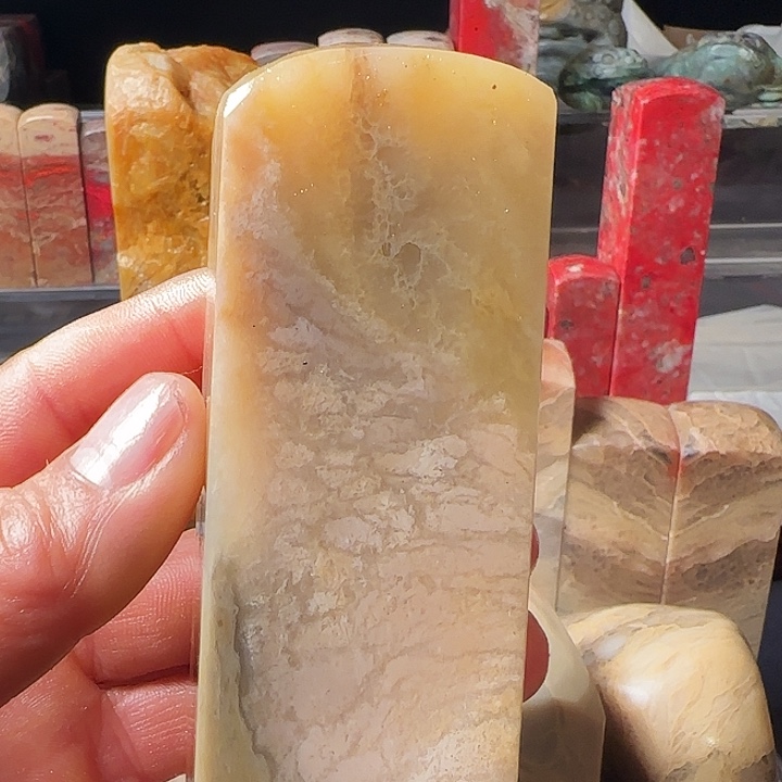 用***8印石昌化石昌化白玉石印章