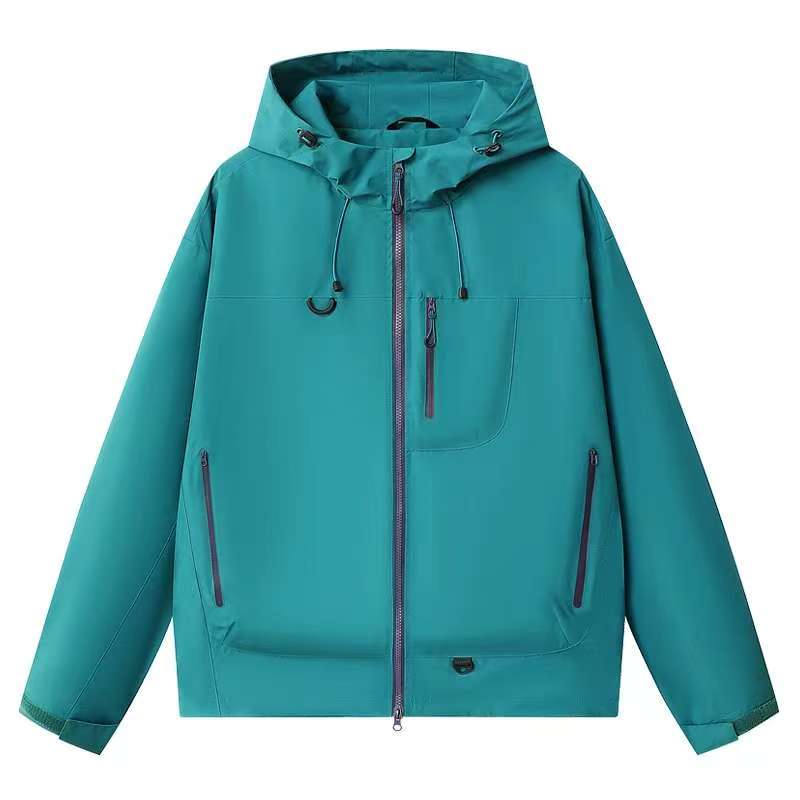 休闲宽松百搭连帽韩版运动潮流防风防水薄款春秋季时尚冲锋衣2025