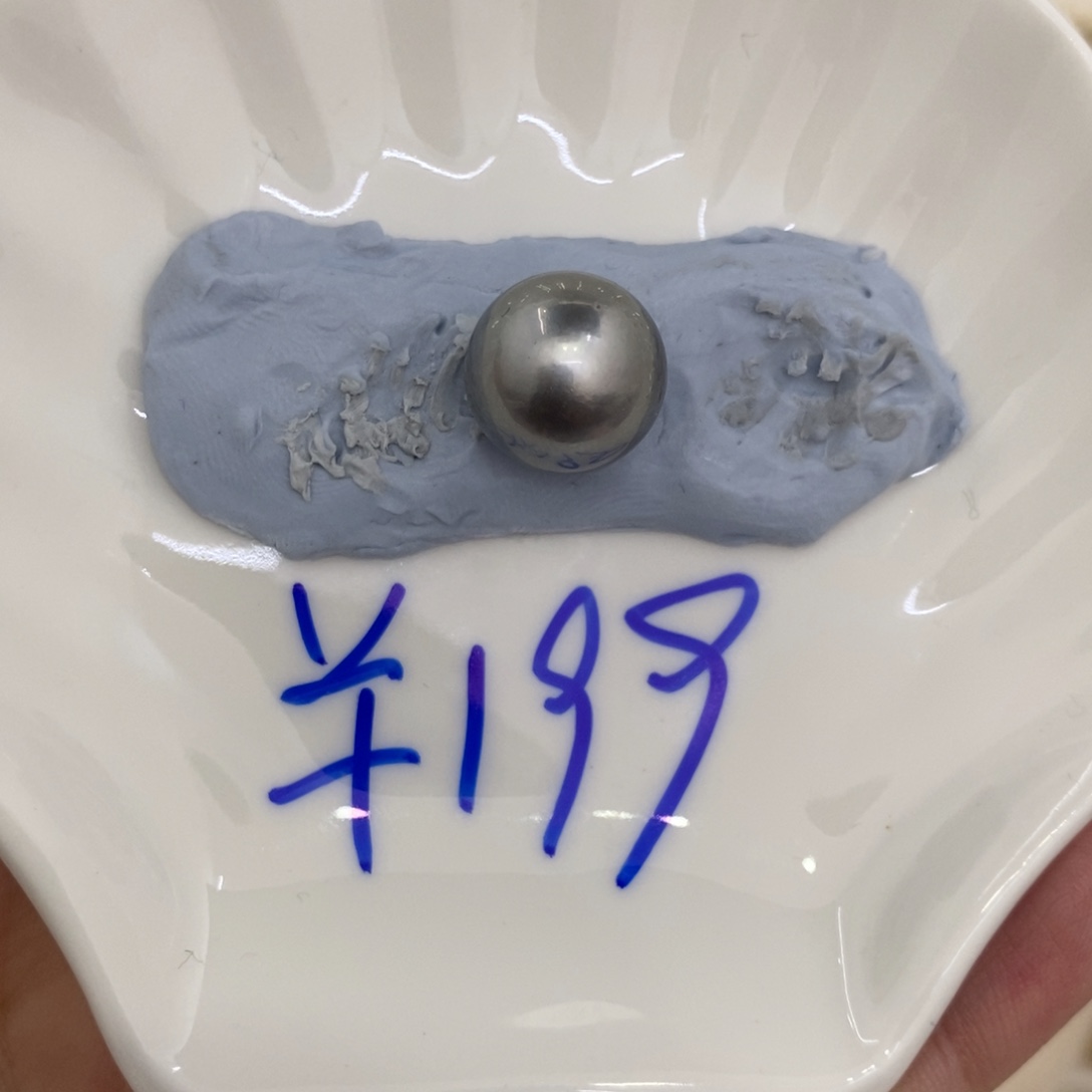 海水珍珠裸珠c***o铂金灰裸珠13.1洁