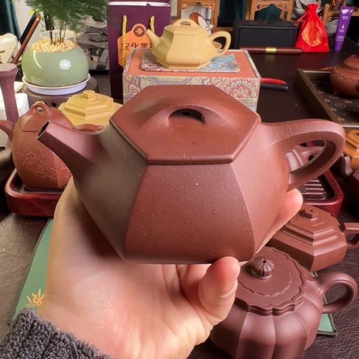 紫砂茶壶紫泥视频微瑕