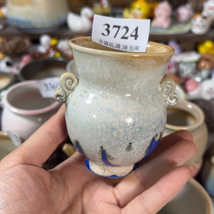 活动价30包邮景德镇手工花盆