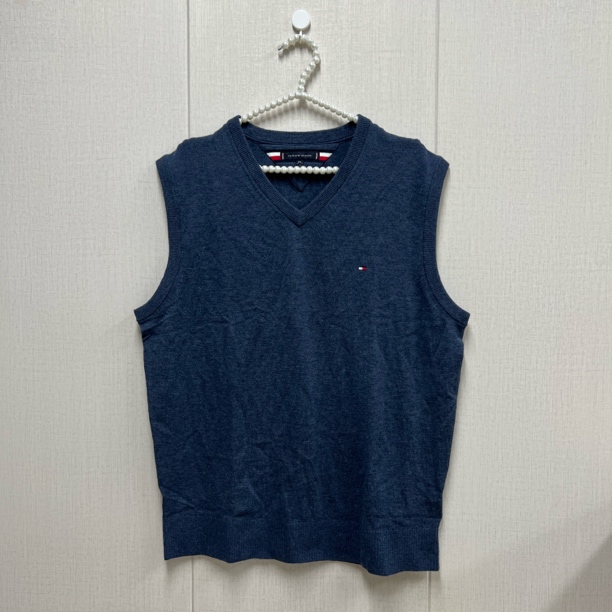tommy hilfiger/汤米 to299 灰蓝针织背心 时尚潮流
