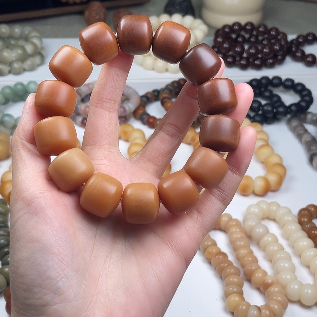 手串菩提根/象牙果福利干磨鼓桶手串瑕疵不补默认瑕