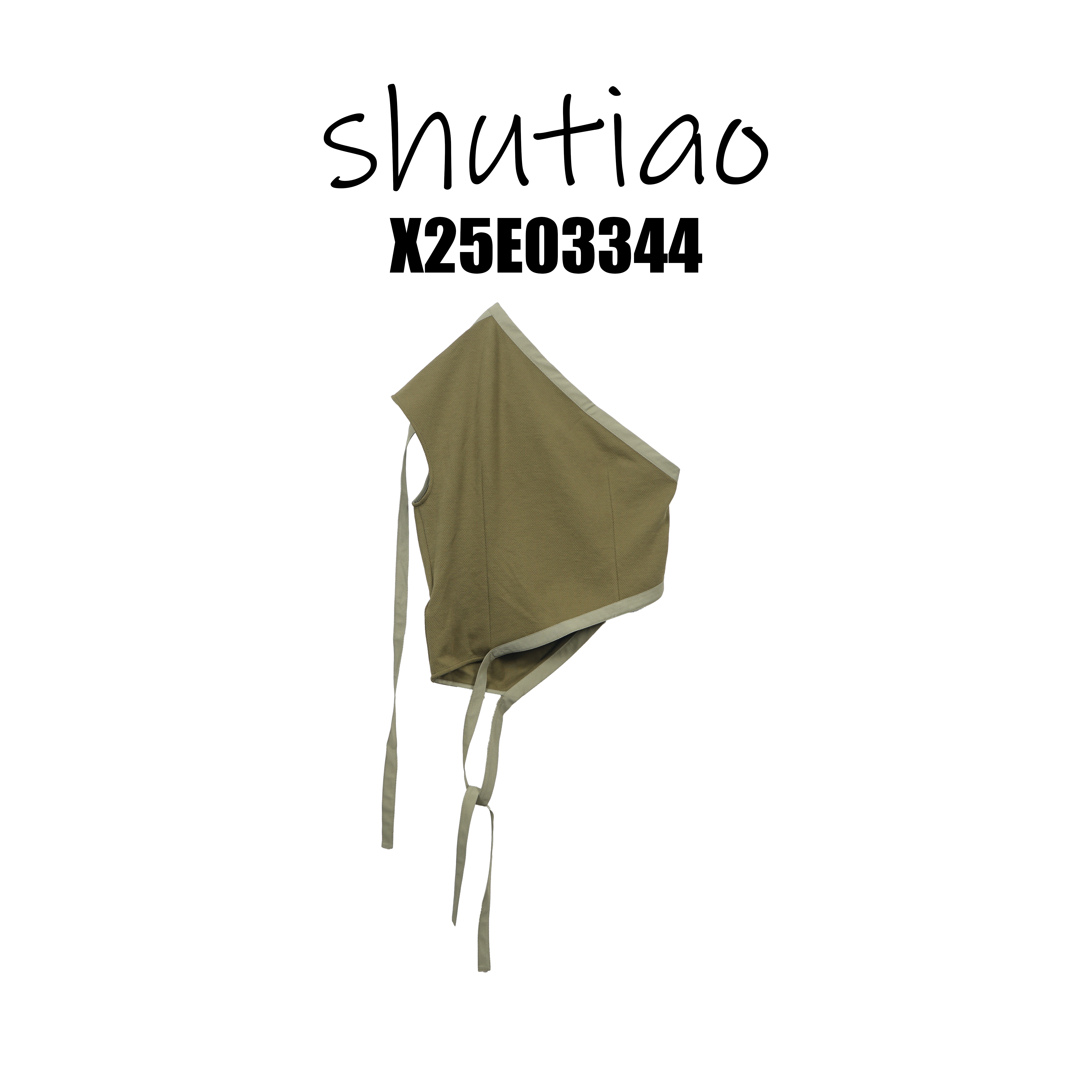 【SHUTIAO】2025夏季：新款小众设计款背心X25E03344