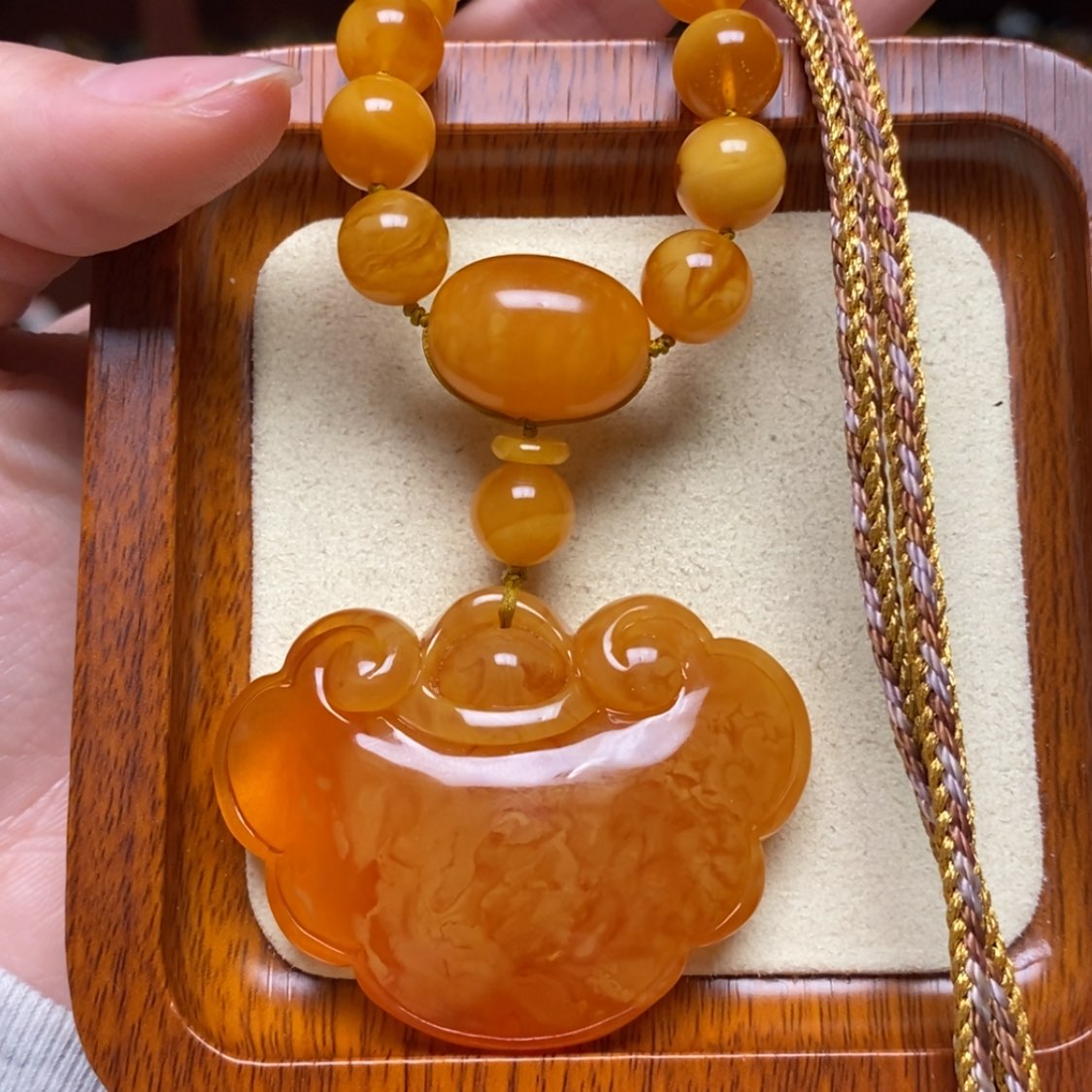 【闪购商品】蜜蜡颈饰未镶嵌项链