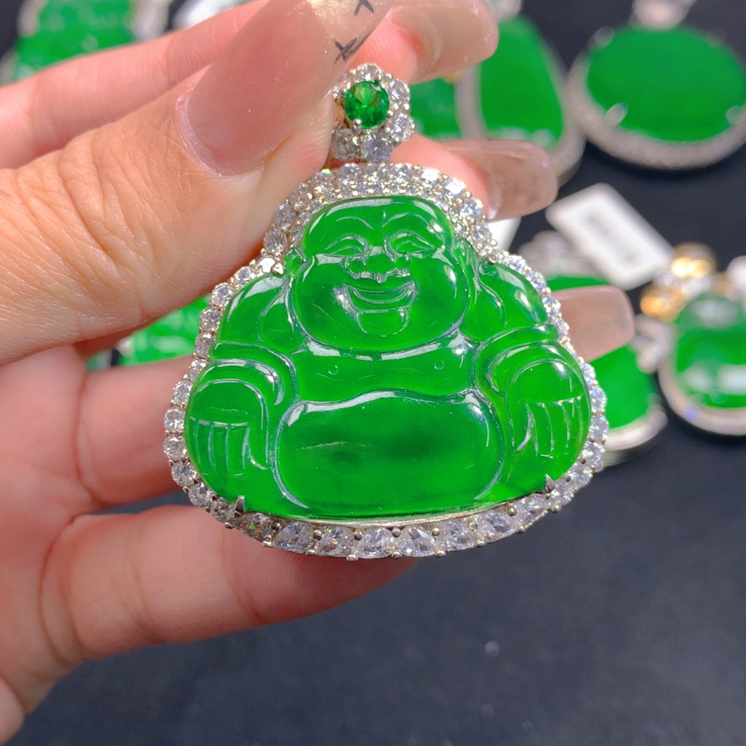 翡翠颈饰银S925镶嵌11111111111