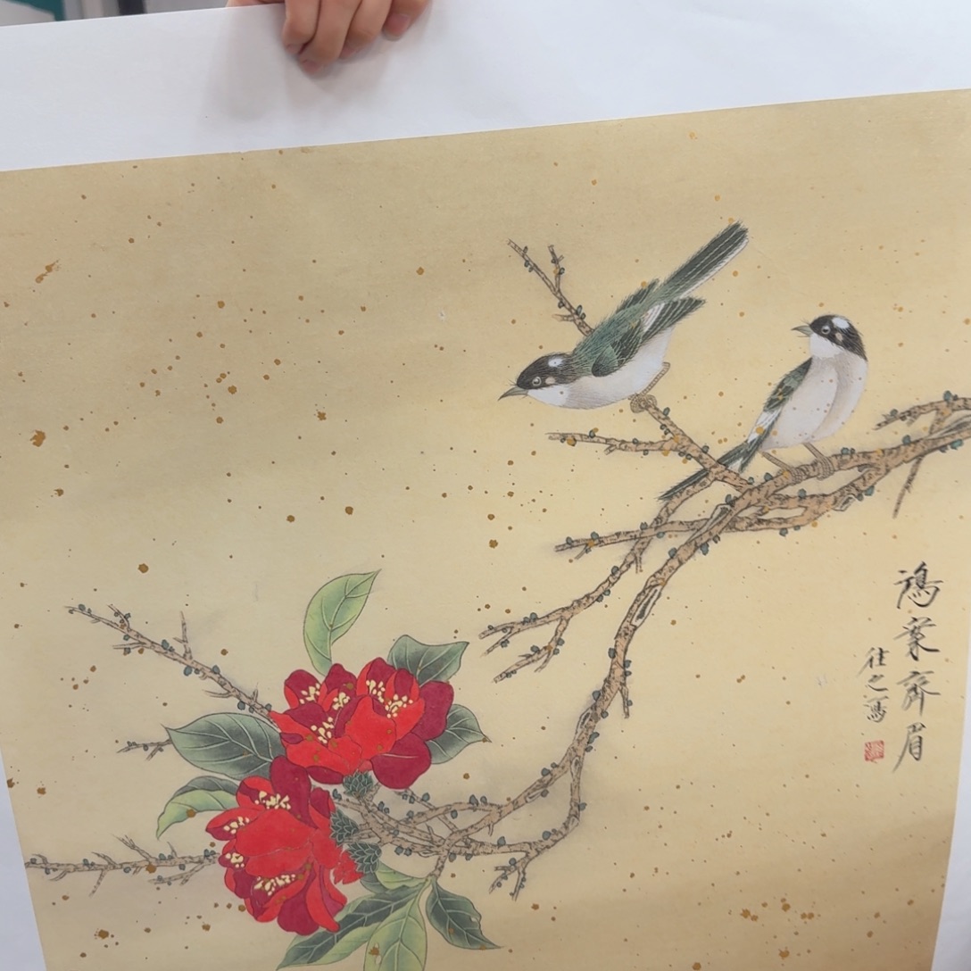 国画国画作品山水花鸟纯手绘