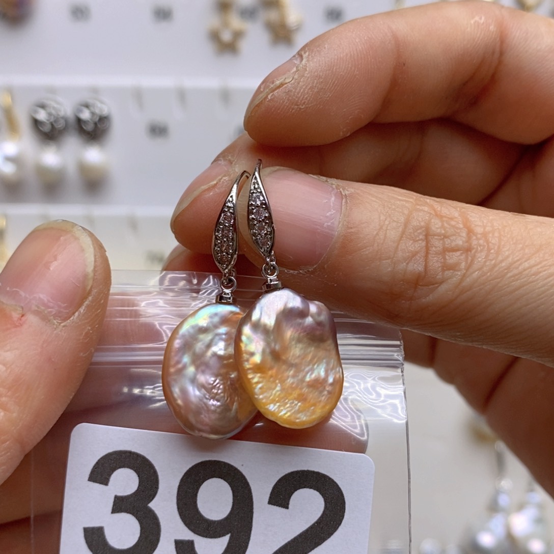 淡水珍珠颈饰银S925镶嵌392