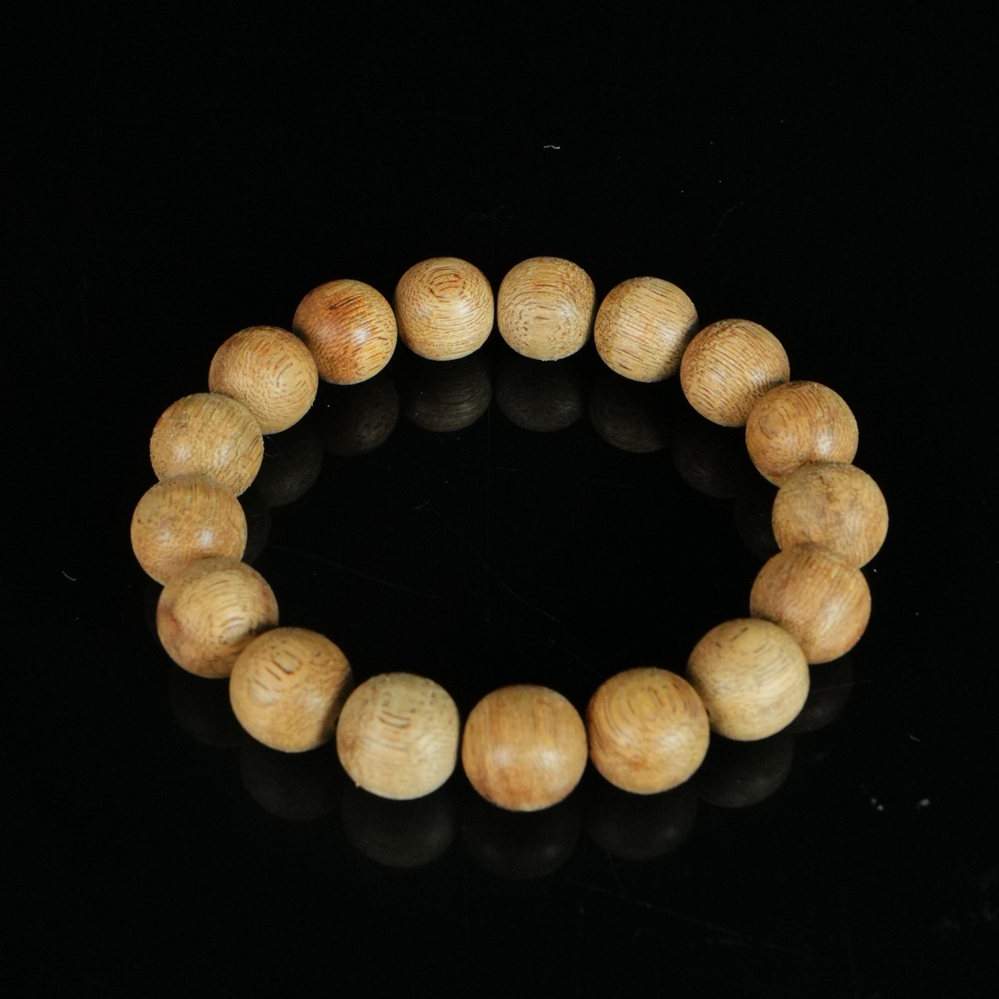 B599 文莱粗纹老料沉香手串 1.27cm  9.6g