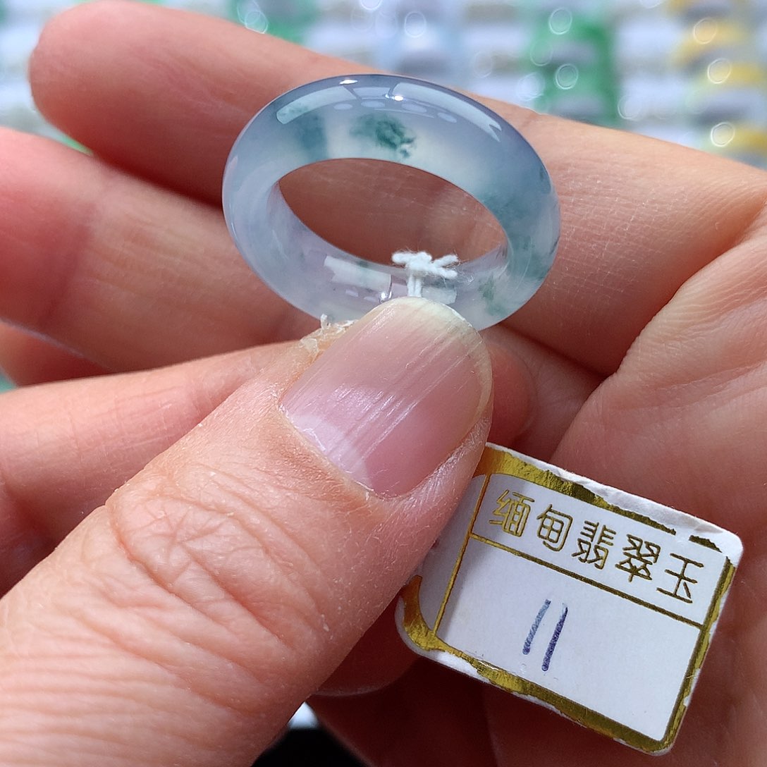 翡翠戒指未镶嵌11号