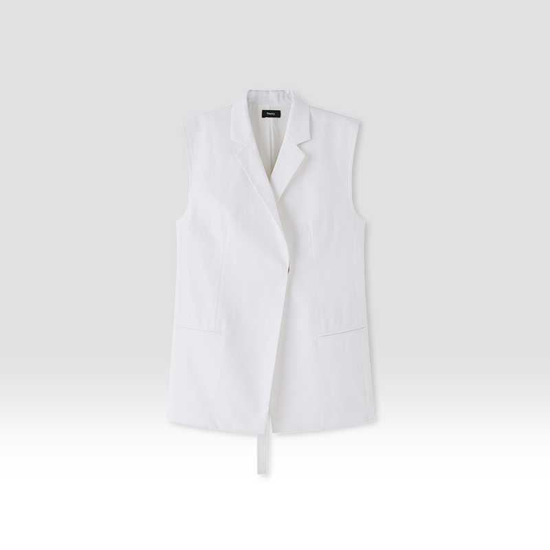 原单非市面货！“TH”棉麻混纺无袖马甲 DCB24294