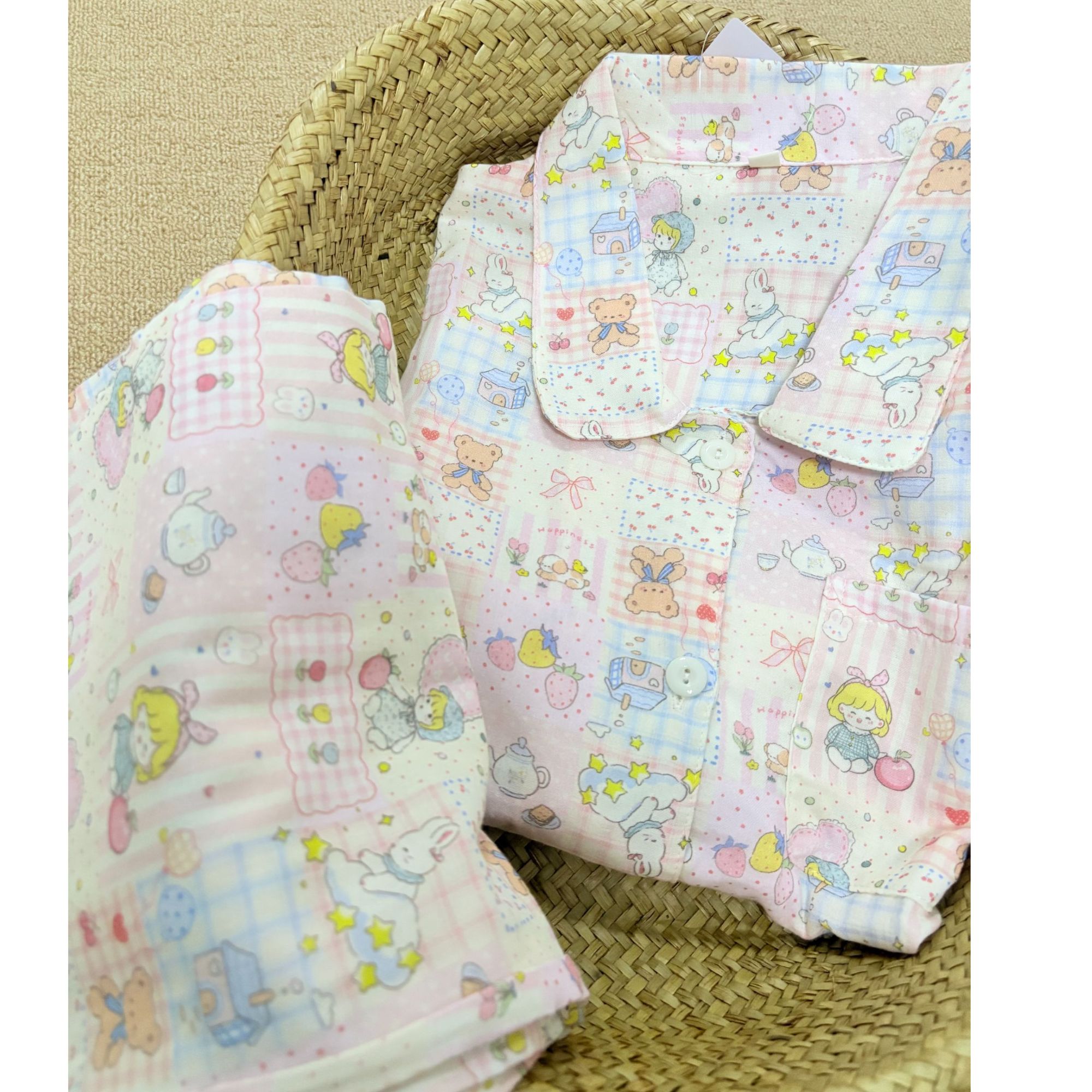 新款四季纯棉长袖长裤大码棉纱睡衣全棉套装秋冬女透气家居服宽松