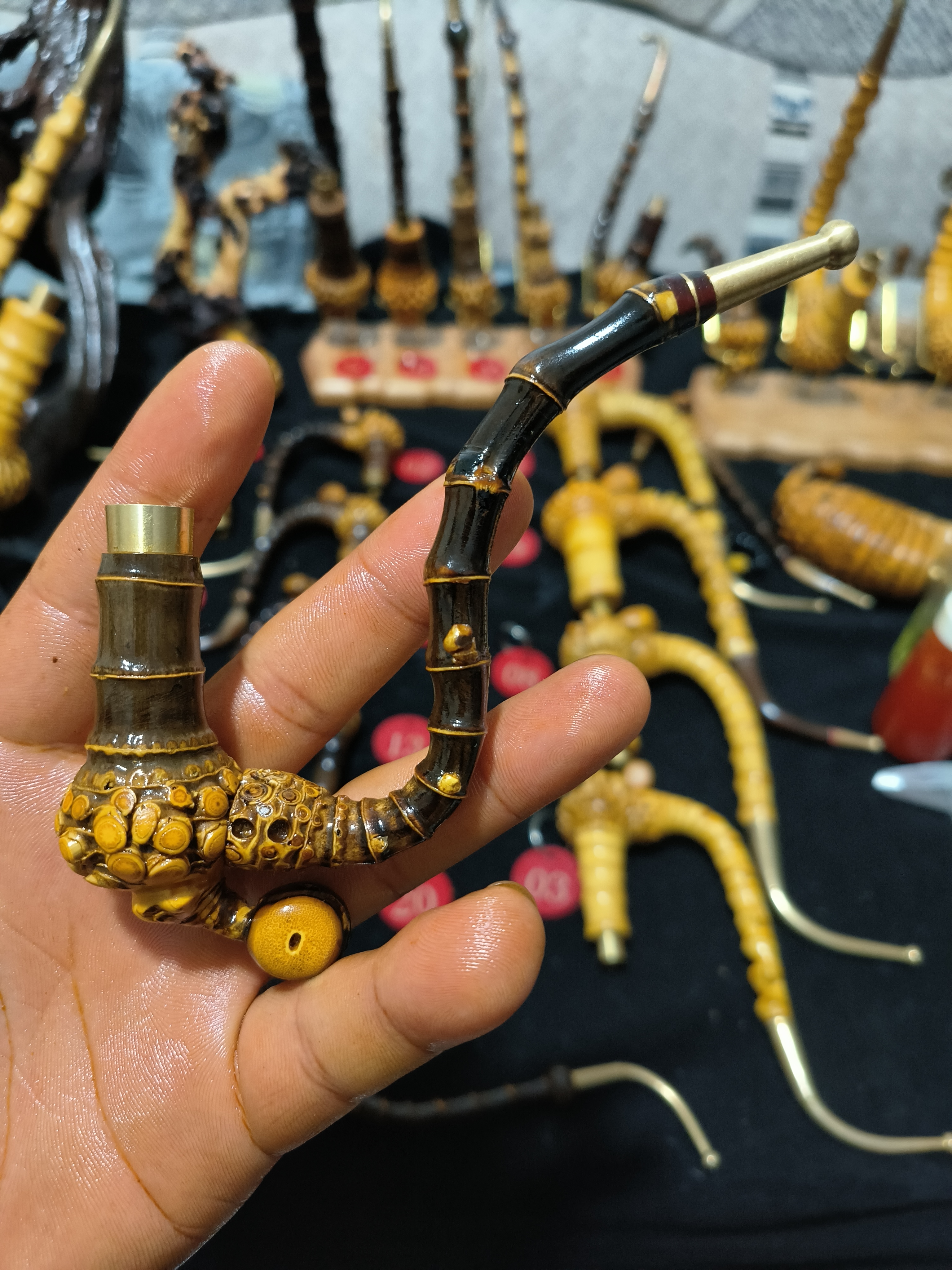 贵州烟杆，黑竹小二湾，杆子自湾，斗子一麻不补，