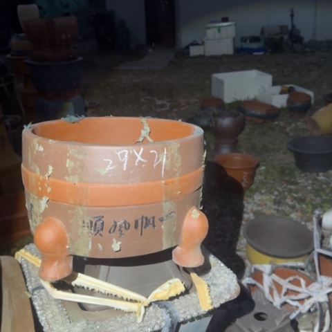 红陶紫砂花盆盆景盆栽