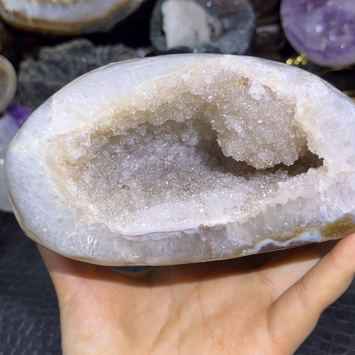 未镶嵌发饰水晶粉晶钱袋子