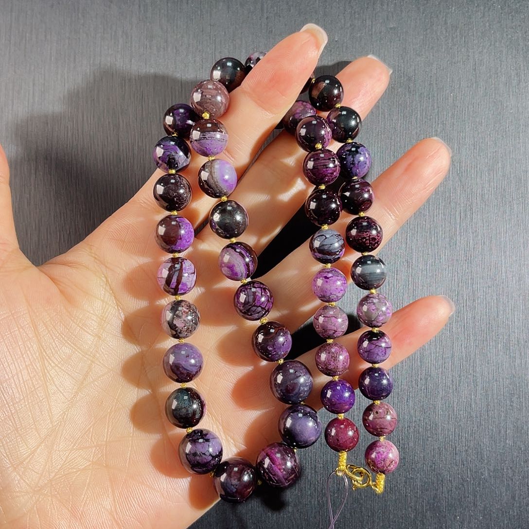 苏纪石（舒俱来）南非舒俱来老矿料项链k金未镶嵌