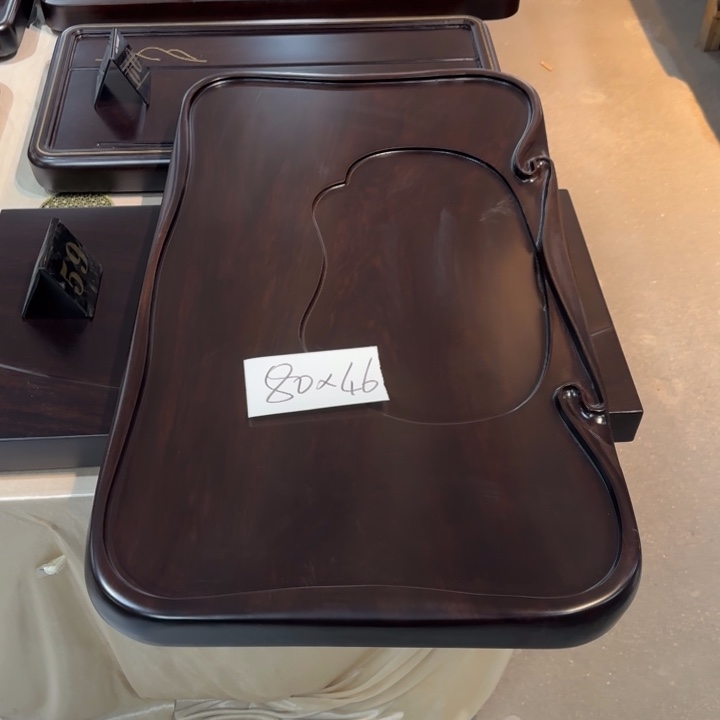 用****5黑檀实木茶盘实物