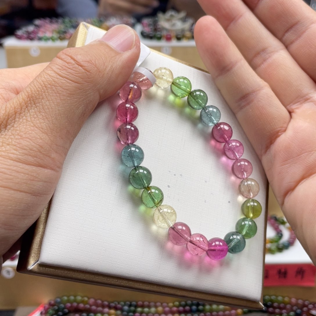 手串未镶嵌碧玺8.5mm.mmmmmmmmmm