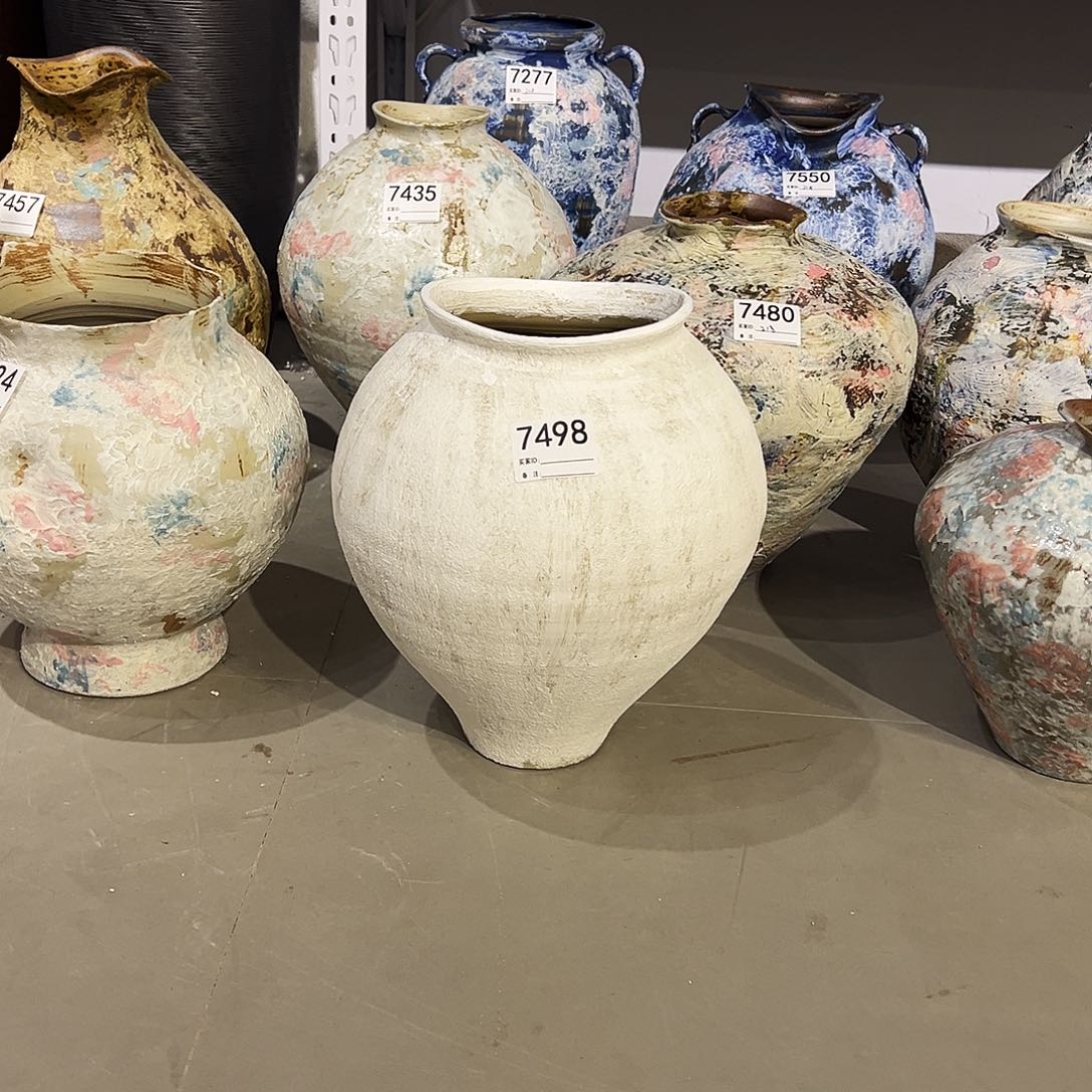 瓶7498高33口13×14陶瓷花瓶无孔