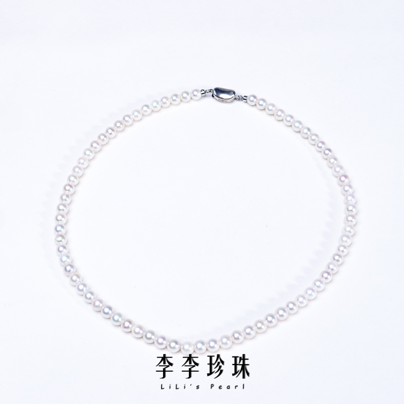 【李李珍珠】S925银海水AKOYA项链 5-6mm 