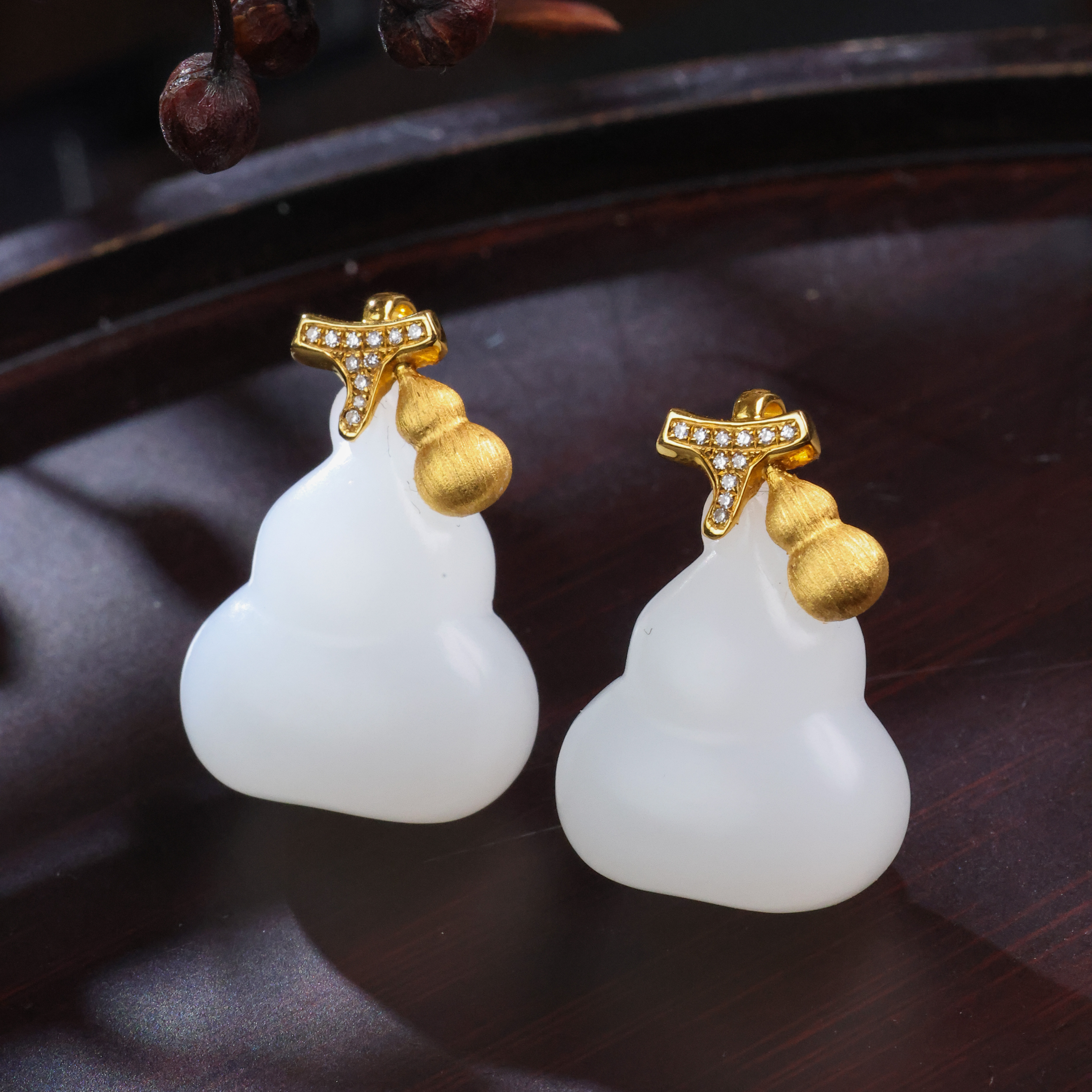 【举石臻选】TA0219-564-2和田玉吊坠18k（一件/多样性发）H