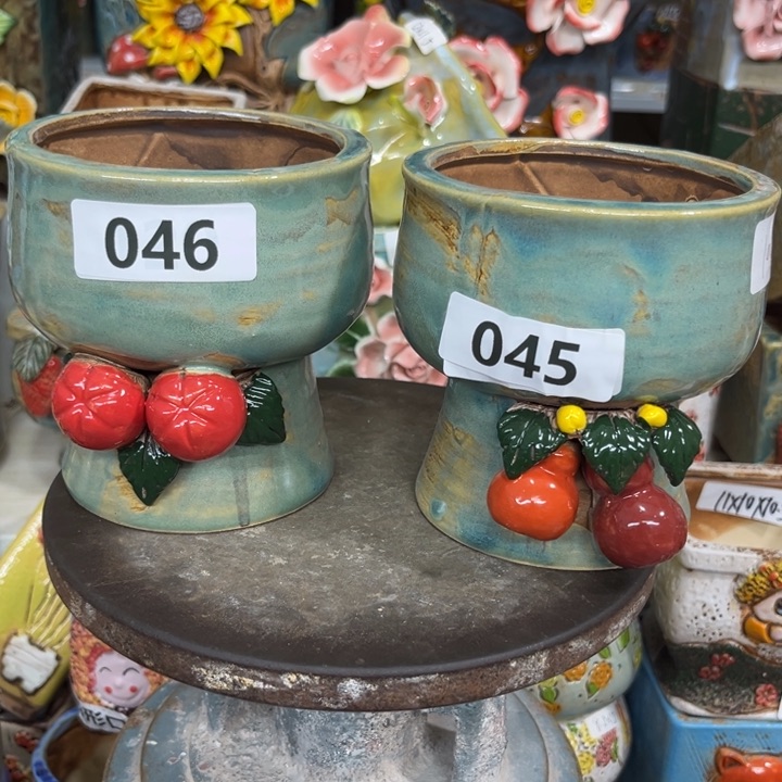 紫砂花盆粗陶材质多肉花盆