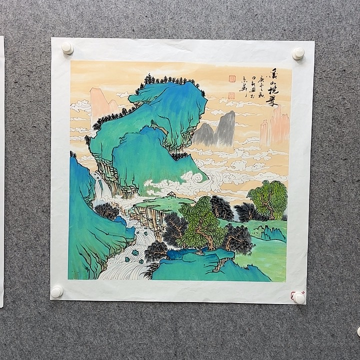 书法作品多次参加