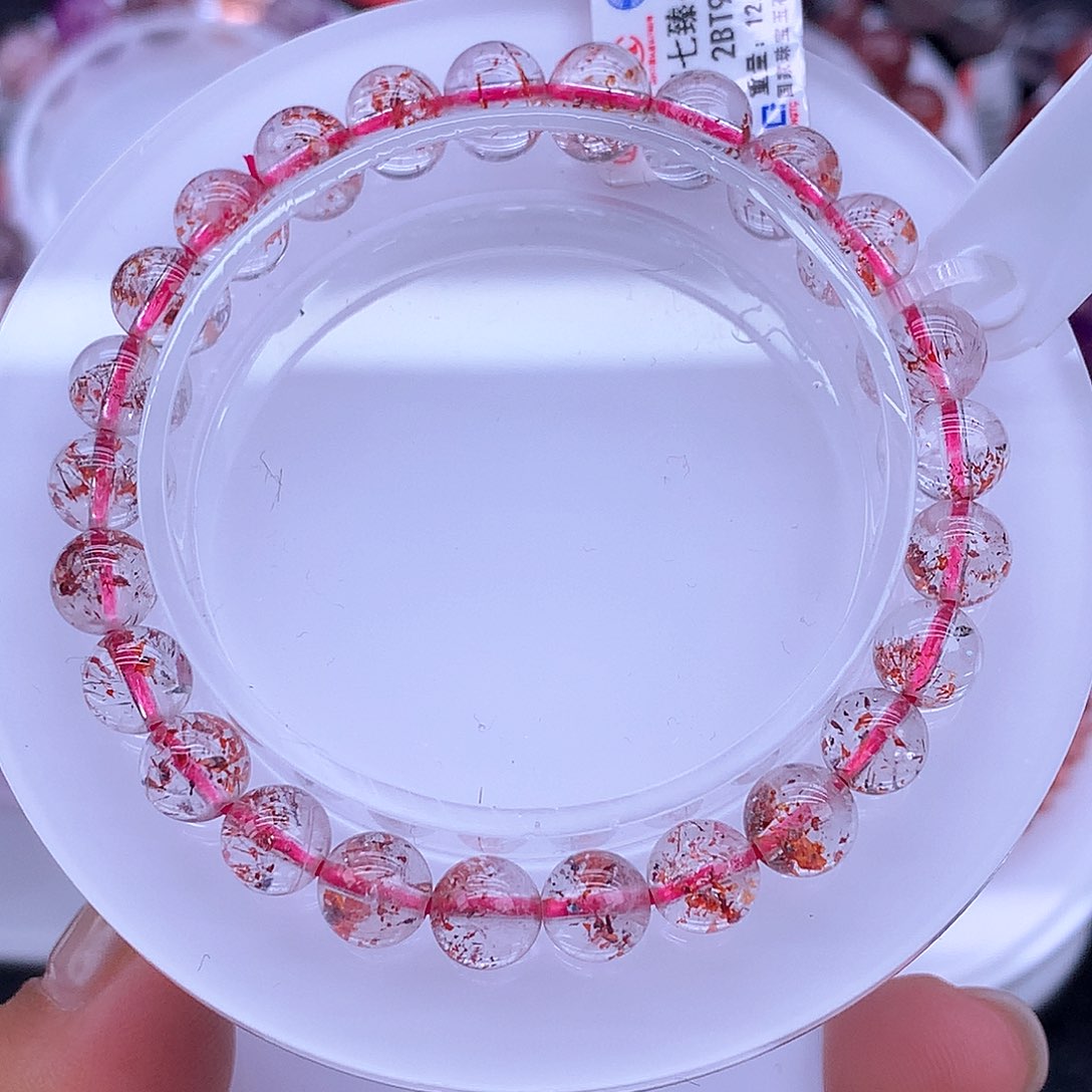水晶手链未镶嵌金草莓单圈