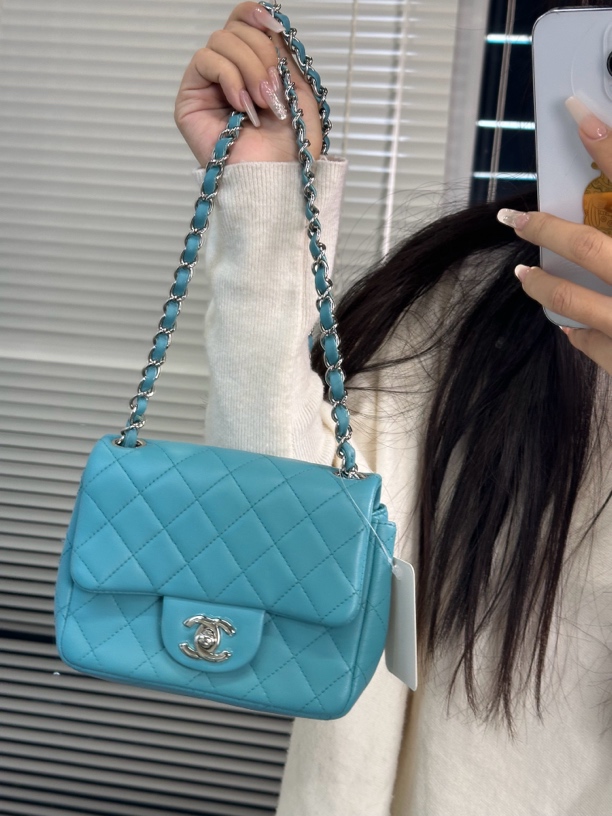 95新 Chanel/香奈儿 冰川蓝方胖子