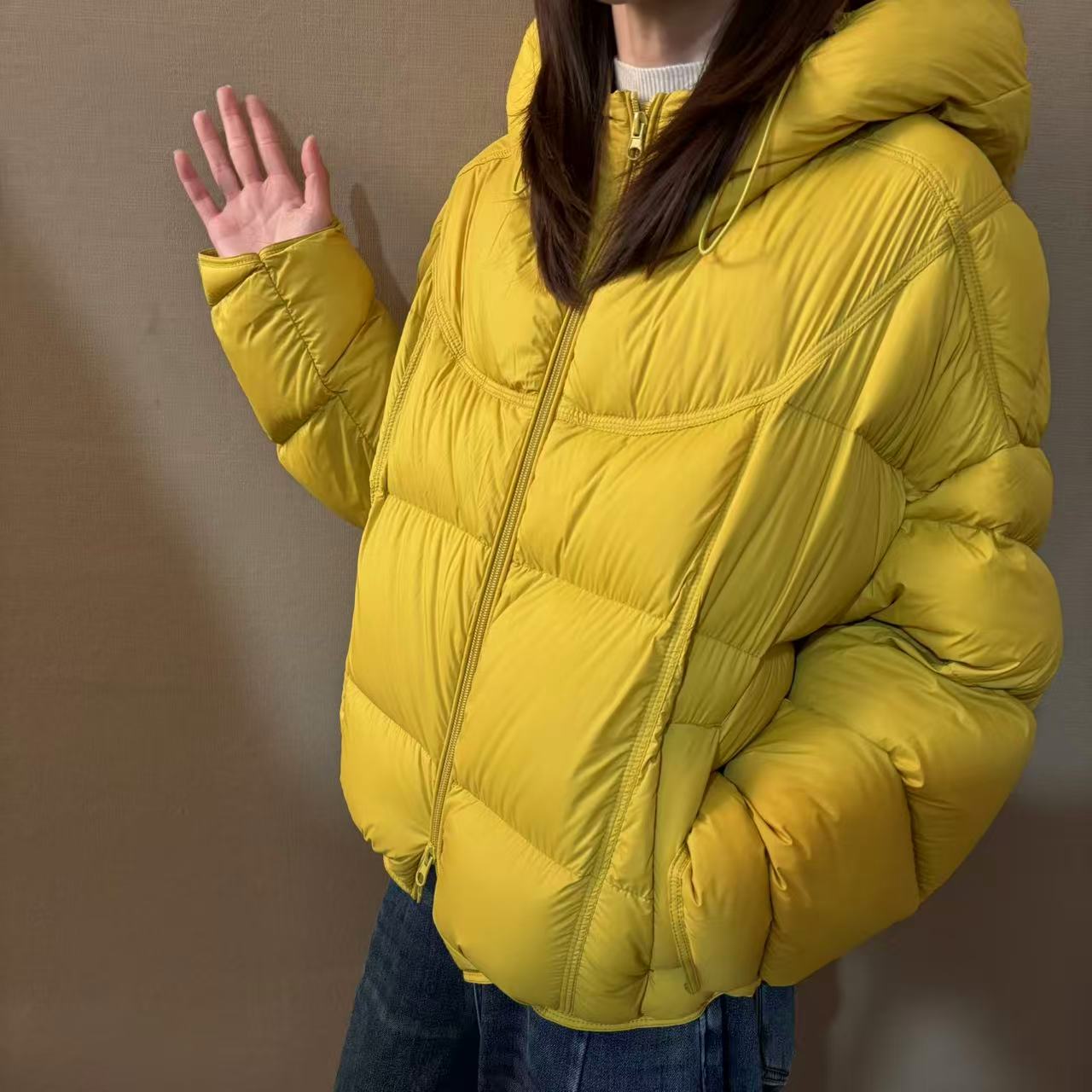 【晚霞】泡芙感连帽羽绒服