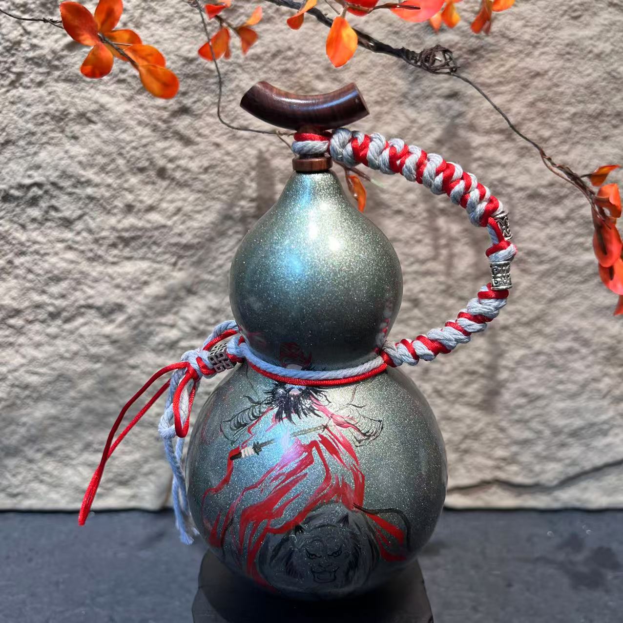 天然大漆酒葫芦文玩福禄摆件天然