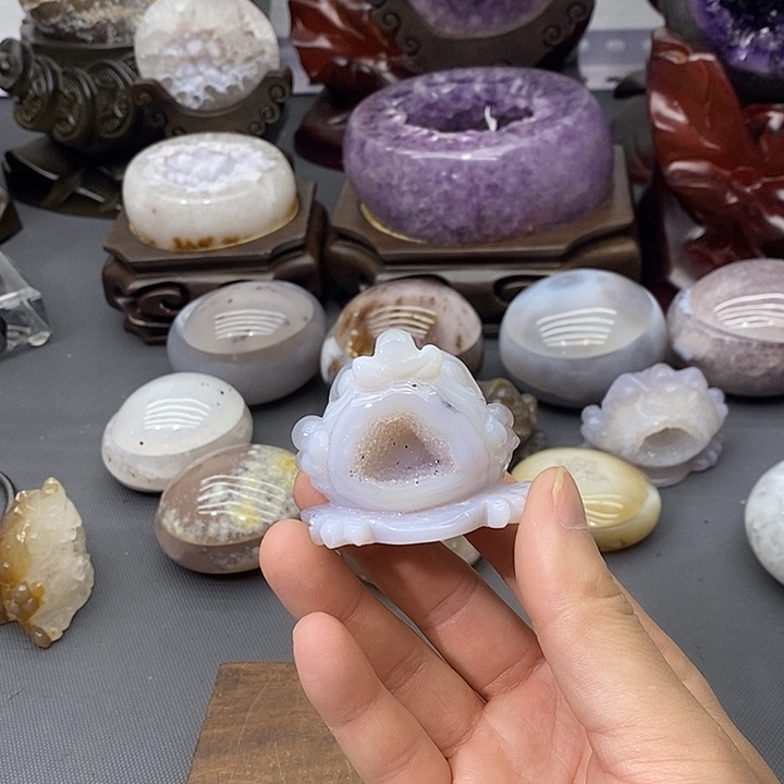 未镶嵌紫晶摆件金蟾