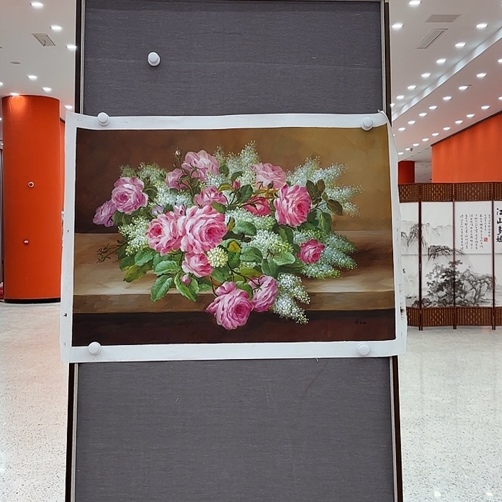 国画二郎老师国际展览原作