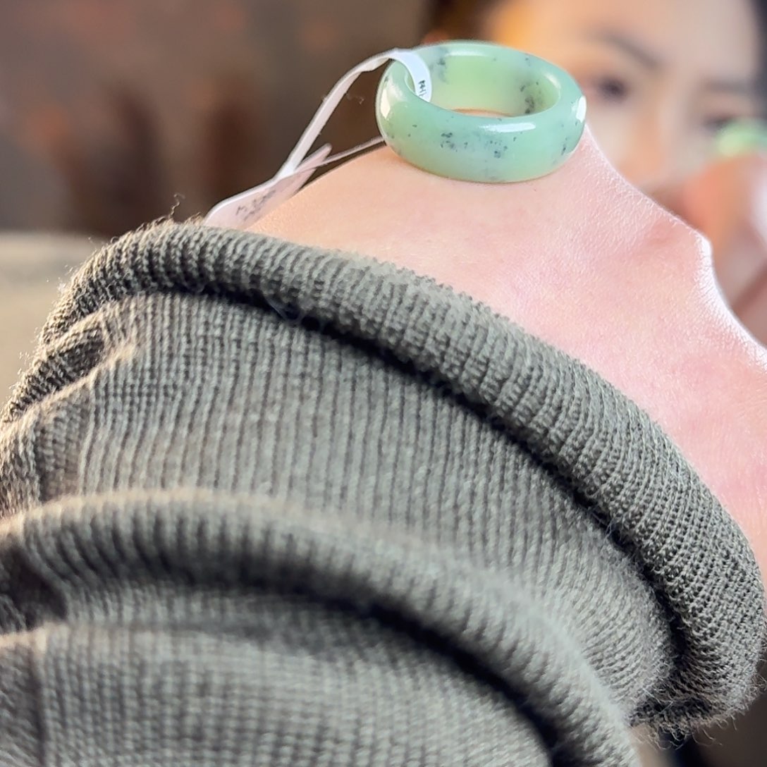 和田玉戒指未镶嵌港13 17.17