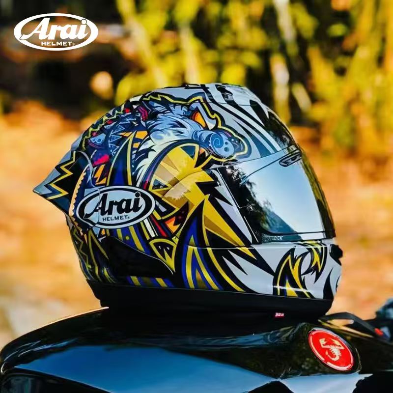Arai RX7X摩托车头盔中须贺麒麟大眼机车跑盔骑行装备全盔四季盔